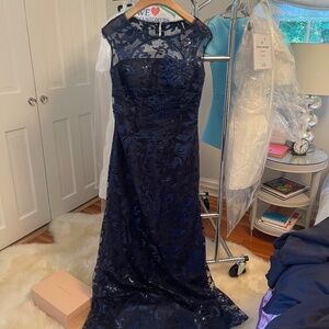 Navy sparkly glamour dress